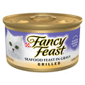 Purina Fancy Feast Grilled Wet Cat Food Seafood Feast in Wet Cat Food Gravy - (Pack of 24) 3 oz. Cans