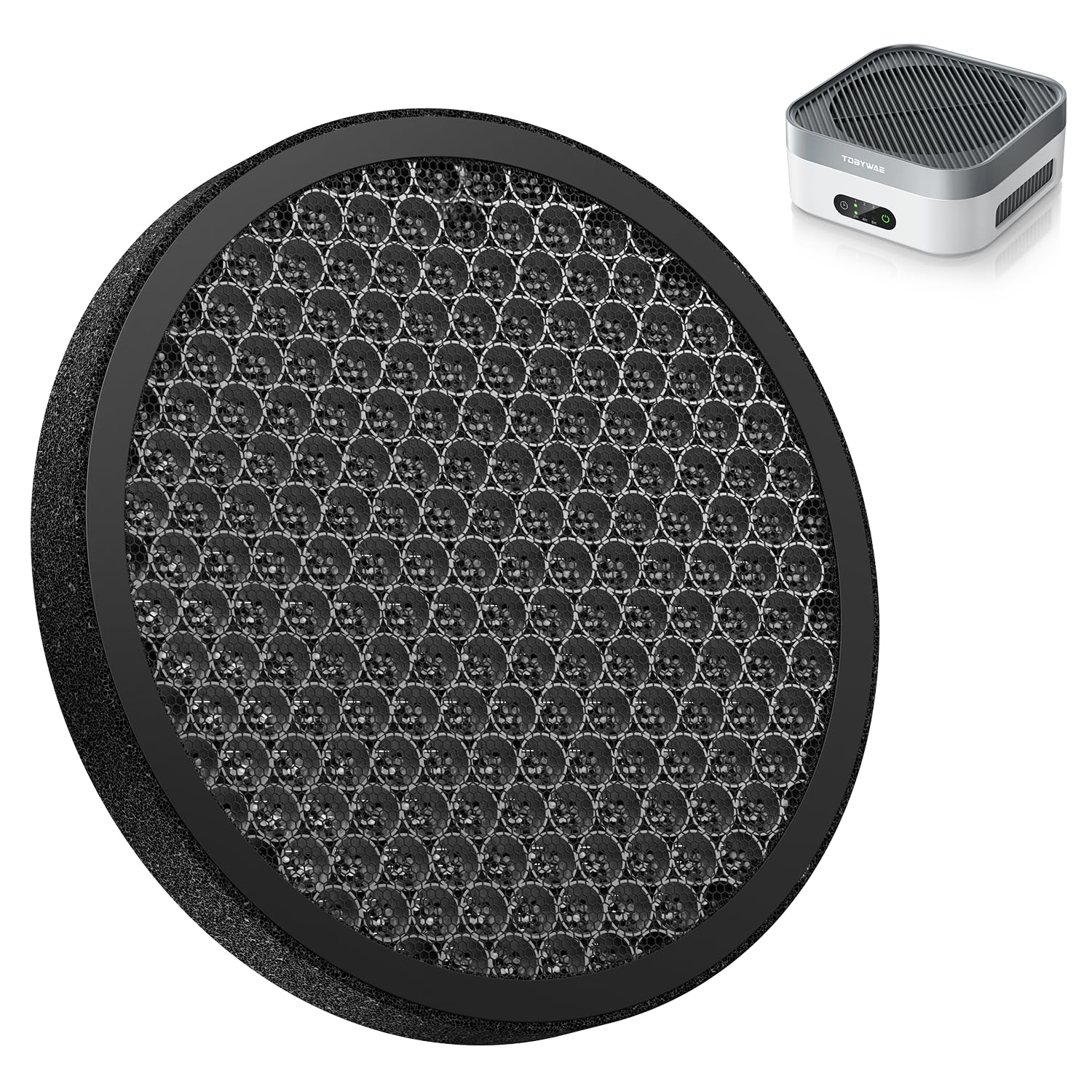 2026 Update Original Filter Replacement for Air Purifier MB-032, H13 True HEPA Air Cleaner Filter with Carbon Particles, 1 Piece