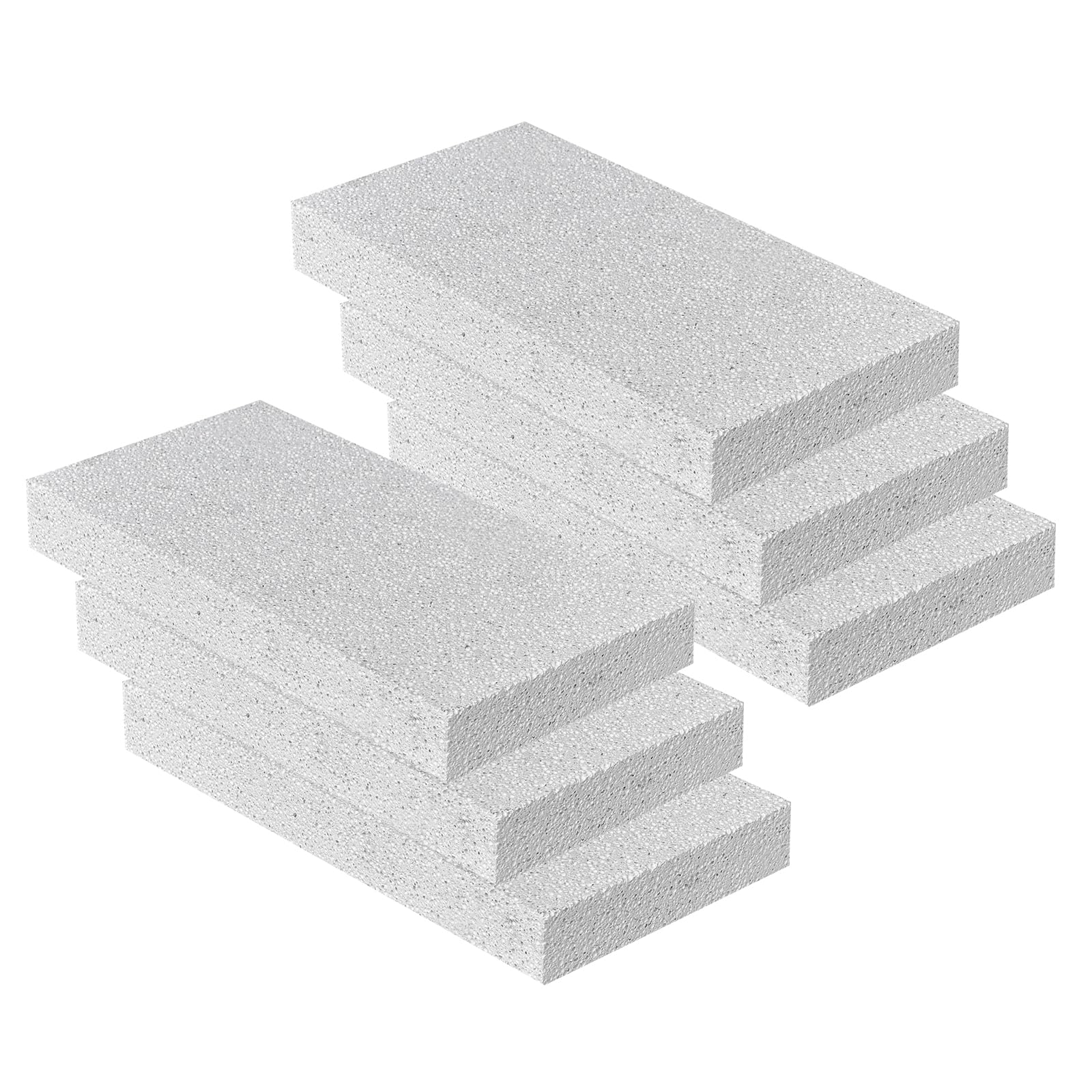 Fire Bricks, WoodStove Firebricks, 2400F Light Weight High Temperature Insulated Brick Replacement for Wood Stoves,Fireplaces, Kiln and Forging Ovens, Size 9" X 4-1/2" X 1-1/4", 6 Pieces, White Color