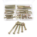 Dream on me, Delta, Graco, Fisher Crib Screws and Bolts Kit - 25-Piece M6-1.0x40mm/50mm/60mm/70mm/80mm Furniture Barrel Bolts Assortment for Bunk Beds and Cribs