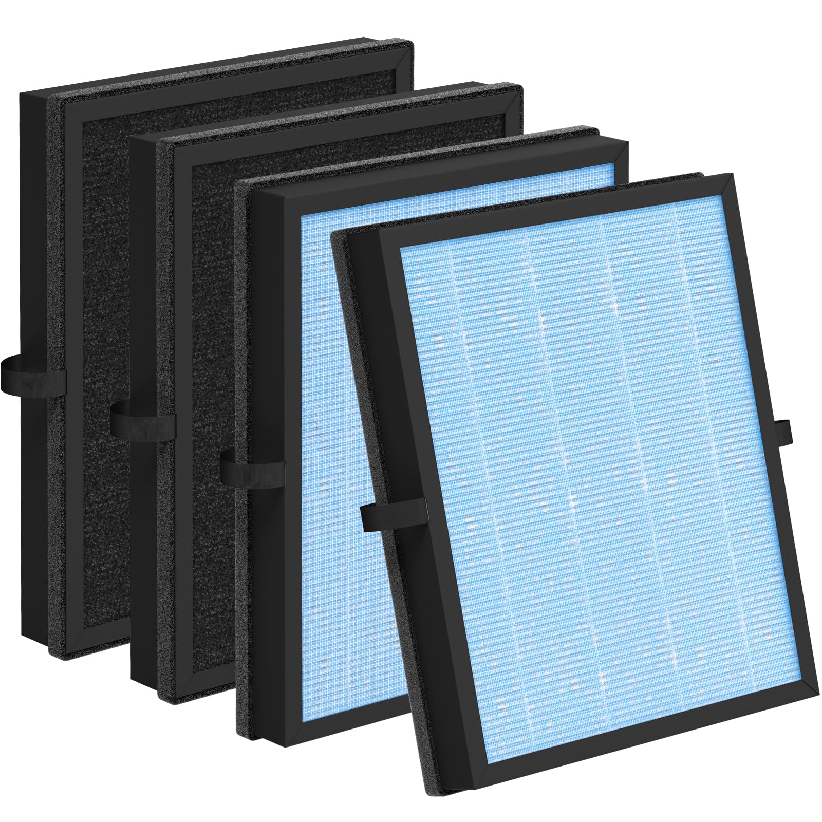 4-Pack MK04 Replacement Filter Compatible with Aroeve MK04/MG04JH Air Purifiers, 4-in-1 Filters-Standard Version