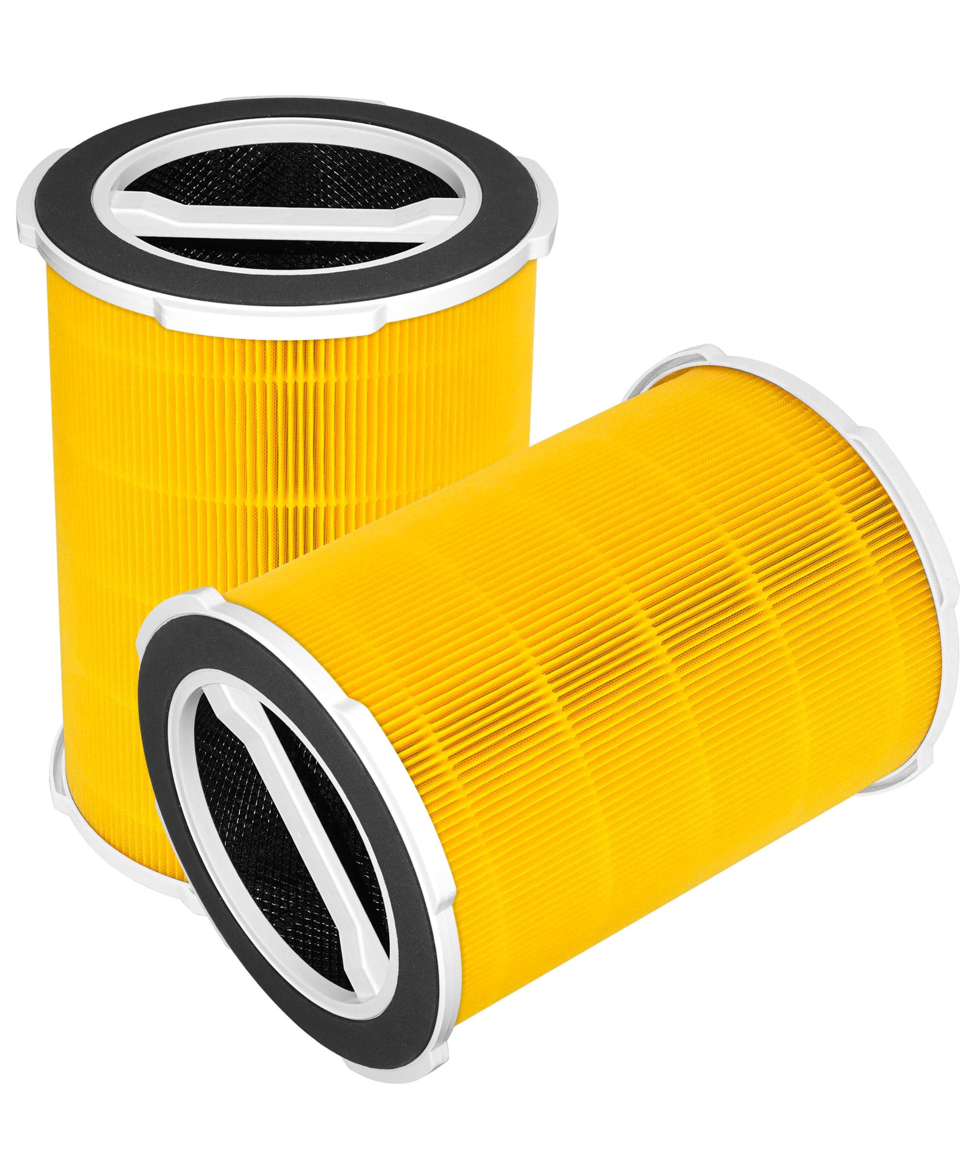 G200/G200S Replacement Filter Compatible with Ganiza G200S/G200 Air Purifier, 3-stage Filtration with Activated Carbon Filter, 2 Count,Yellow