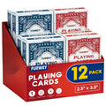 FURWEY Playing Cards 12 Pack,Standard Index,Red and Blue Backs,Large Digital Printing is Easy to Read,Blackjack?Euchre, Canasta Card Game, Poker Cards?Red/Blue?
