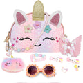 Purse for Little Girls,Girls Jewelry Pretend Play,Unicorn Gifts for girls,Crossbody Bags for Kid