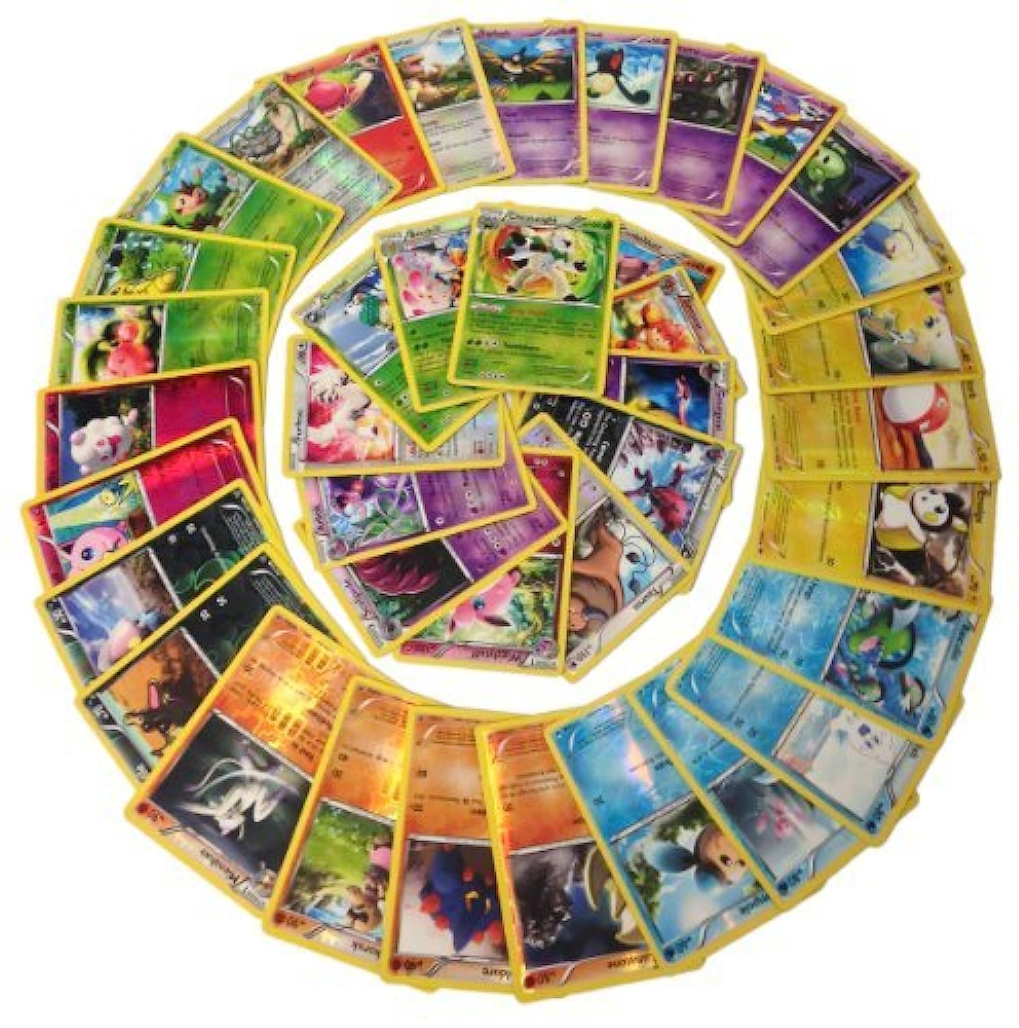 Pokemon TCG 50 Shiny/Foil Pokemon Cards (Assorted Lot with No Duplicates)