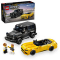 LEGO Speed Champions Mercedes-AMG G 63 & SL 63 Building Toys - Kids Pretend Play Toy Cars for Boys & Girls, Ages 10+ Years - Gifts for Christmas - 76924