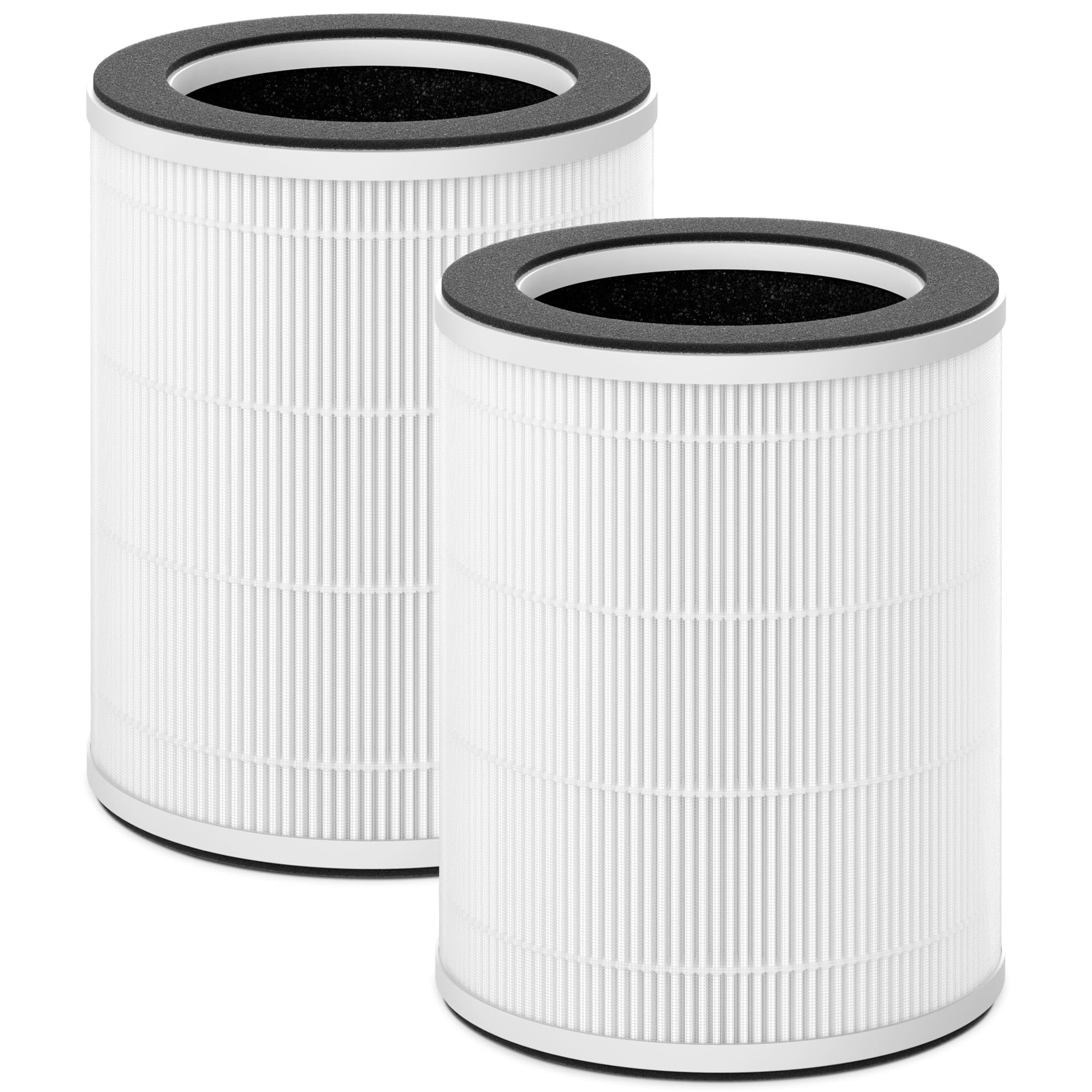 2-Pack Replacement Filter for XenonLab VisionAir HAP606 / FreAire HAP606 / ECOSELF HAP609 Air Purifier, 3-Stage HEPA with Activated Carbon