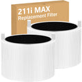 2-Pack 211i Max Replacement Filter Compatible with Blueair Blue Pure 211i Max Air Purifier, True HEPA & Activated Carbon Filter for Dust, Smoke and Odors (Replacement Part #F2MAX)