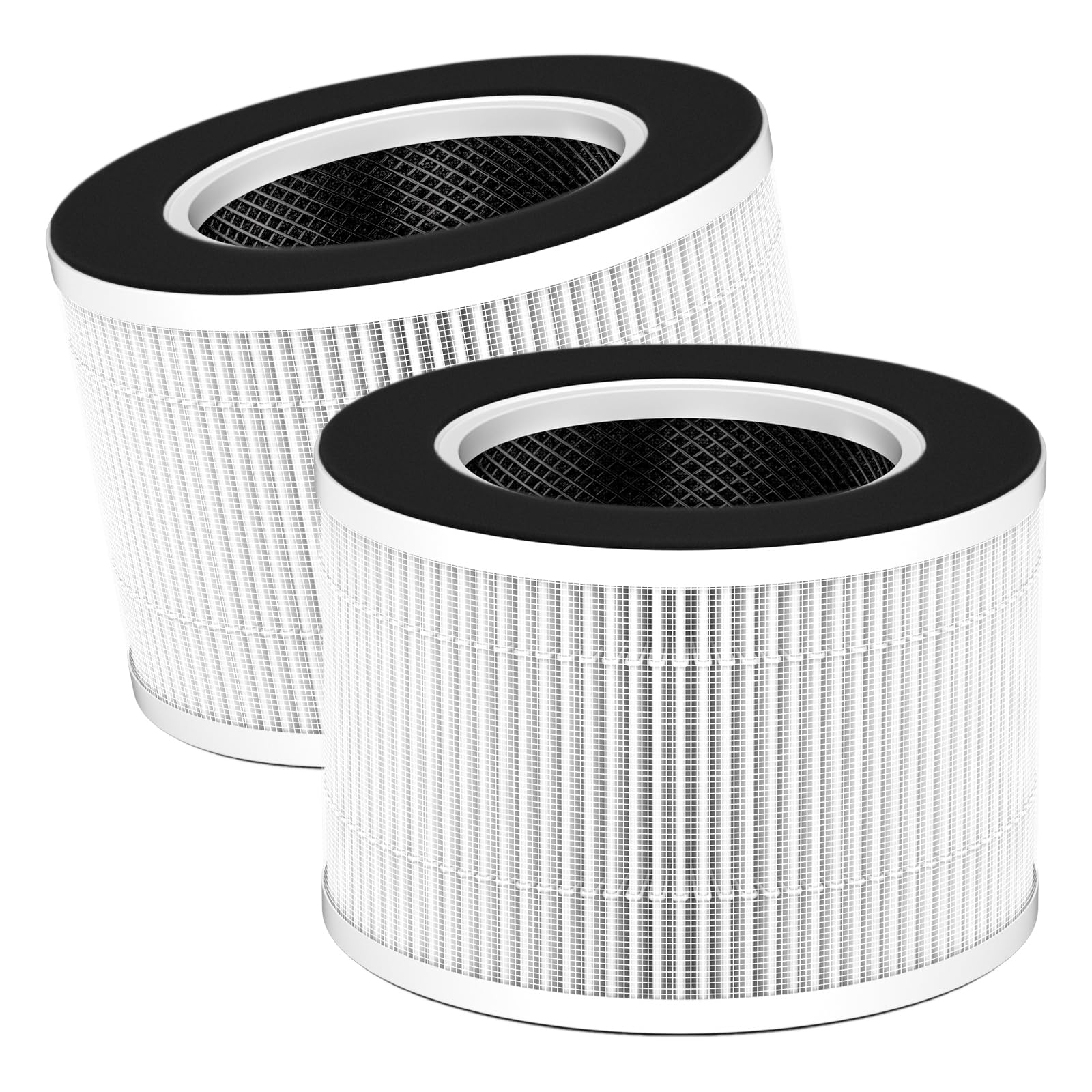 2 Pack TD-1500 Replacement Filters for Tredy TD-1500 & TD-1500BM Air Puri-Fier, 4-Stage H13 Ture HEPA Filter and Activated Carbon Filtration