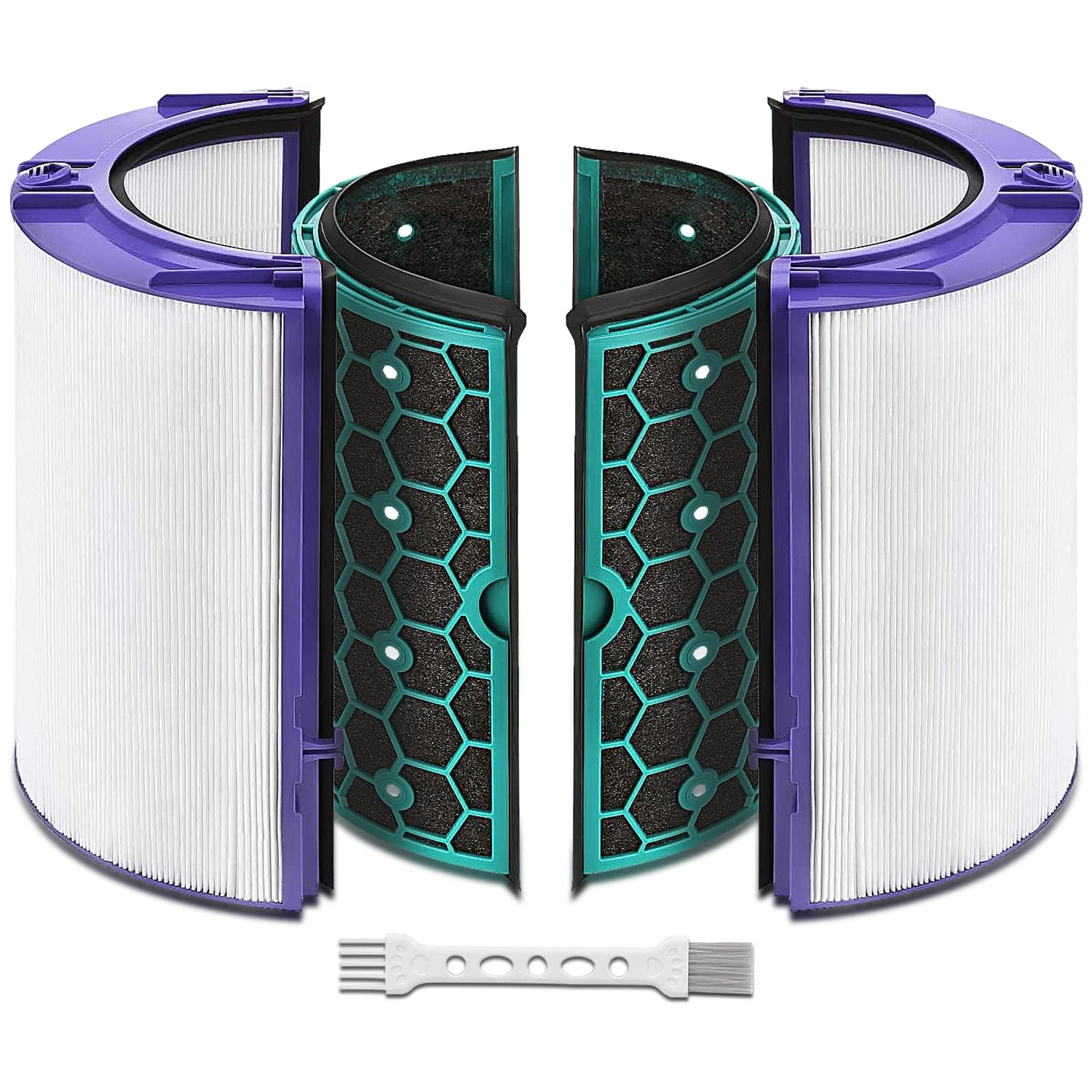 Katerelis Replacement True Filter for Dyson TP04 TP06 TP07 TP09 TP10 HP04 HP06 HP07 HP09 HP10 PH01 PH02 PH04, Fan Sealed Two Stage 360 System Pure Cool - Activated Carbon