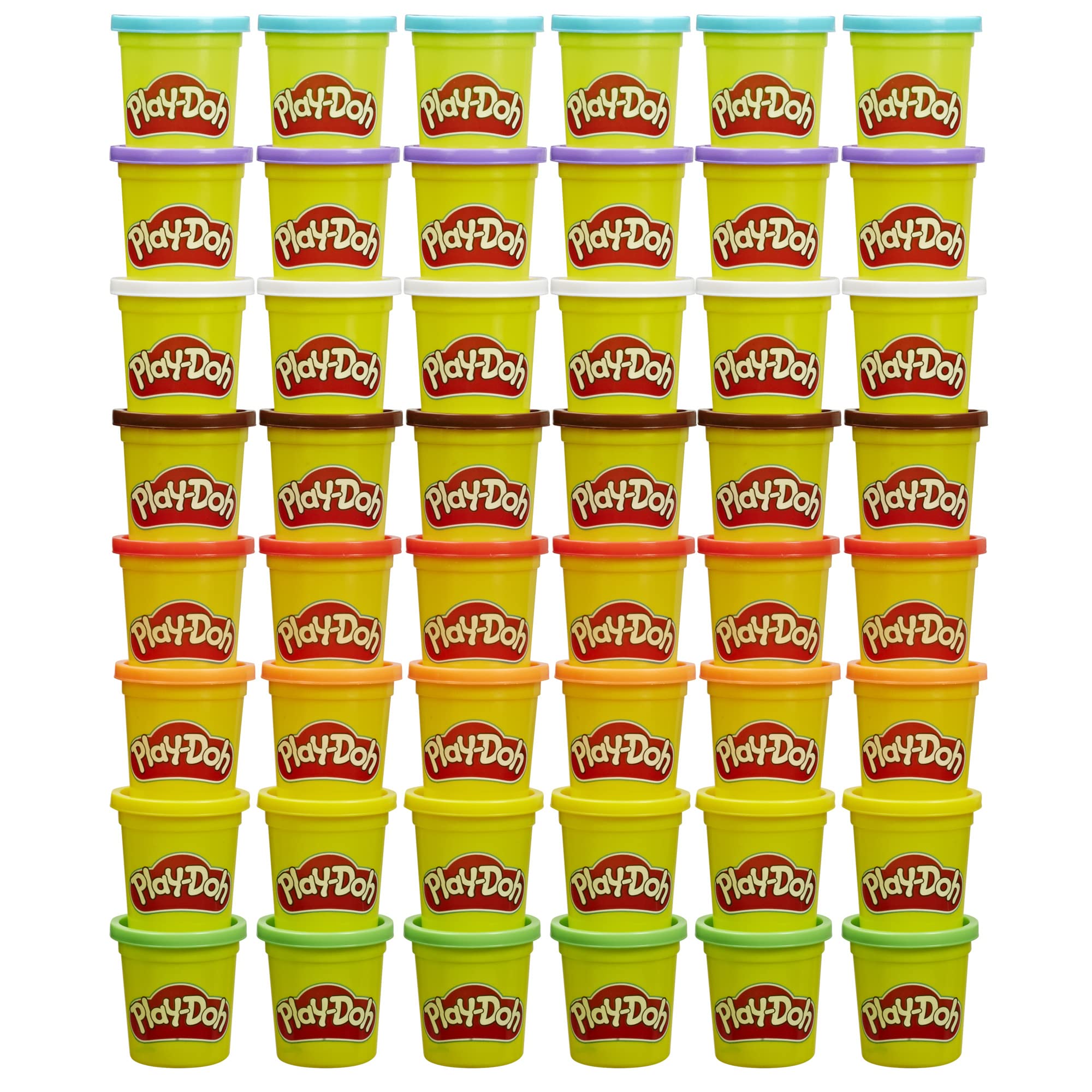 Play-Doh Bulk Pack of 48 Cans, 6 Sets of 8 Modeling Compound Colors, 3oz, Back to School Gifts & Prizes for Students & Classroom, Preschool Toys for Kids, Ages 2+ (Amazon Exclusive)
