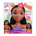 Disney Princess Moana Styling Head, 14-Pieces, Pretend Play, Kids Toys for Ages 3 Up by Just Play