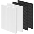 2 Sets 5510 5520 Replacement Filter Q Compatible with Winix 5510, 5520 PlasmaWave Air Purifi-ers, 2 Main Filters and 2 Activated Carbon Filters Combo, Part# 1712-0123-00, White