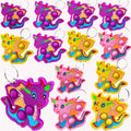 Bulk Mini pop Bubble Keychain Fidget Toys,Party Favors,Classroom Students Boys Girls Birthday Small Gifts (20 pcs dragon)