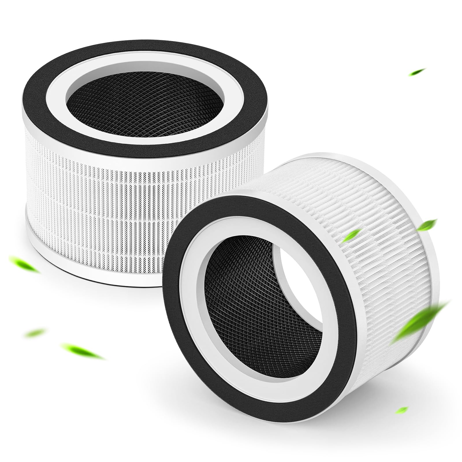 2-Pack H13 Air Filter Compatible with Afloia Fillo/Halo/Mooka Allo Air Purifier, True HEPA 3-in-1 HighEfficient Filtration Air Filter