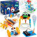 STEM Robotics Kit 6 Set Science Experiments Project Activities Toys for Kids 4-8 8-12 Engineering Building Electronic Motor Robot Kid Craft Boy Girl 5 6 7 8 9 10 12 Year Old Outdoor Toy