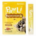 PAWLI Digestive Health Lickable Cat Treats, Squeeze Cat Treats for Sensitive Stomach & Gut Health, Cat Treats for Digestion Support, Grain-Free, 7 Count (3.5 oz Total)