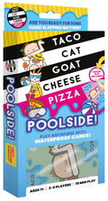 Taco Cat Goat Cheese Pizza Pool Edition Wildly Entertaining Waterproof Card Game for Outdoor Game Days | Easy to Play with 10 Minute Rounds | Fun for Kids, Teens, Adults, and Families | 2-8 Players