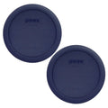 Pyrex 7201-PC 4 Cup Blue Food Storage Replacement Lid (2-Pack) - Made in USA