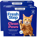 Fresh Step Advanced Clean Paws Multi Cat Clumping Cat Litter with Febreze Freshness, Low Dust, Odor Control with Ammonia Block Tech, Compatible in Automatic Litter Boxes, 37 lbs. (2 x 18.5 lb.)