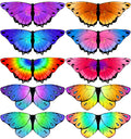 iROLEWIN Toddler Kids Butterfly-Wings for Girls Butterfly-Costume 10 Bulk Fairy Dress Up Wings as Boys Christmas Party Favors