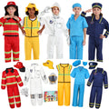 Toddle Dress Up Clothes Boys Dress Up Costumes for Play Kids Career Role Play Age 3-5 Police Doctor Firefighter Astronaut Construction for Kids Halloween Costumes Birthday Gifts