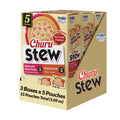 INABA Churu Stew for Cats, Creamy Purée Side Dish Pouch, 1.05 oz Pouches, 15 Pouches Total, Chicken Variety