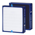 2 Packs Classic 200 300 Series DualProtection Replacement Filter Compatible with Blueair Classic 200/300 Series Air Cleaner Purifier Models 201, 203, 205, 215B, 250E, 270E, 303