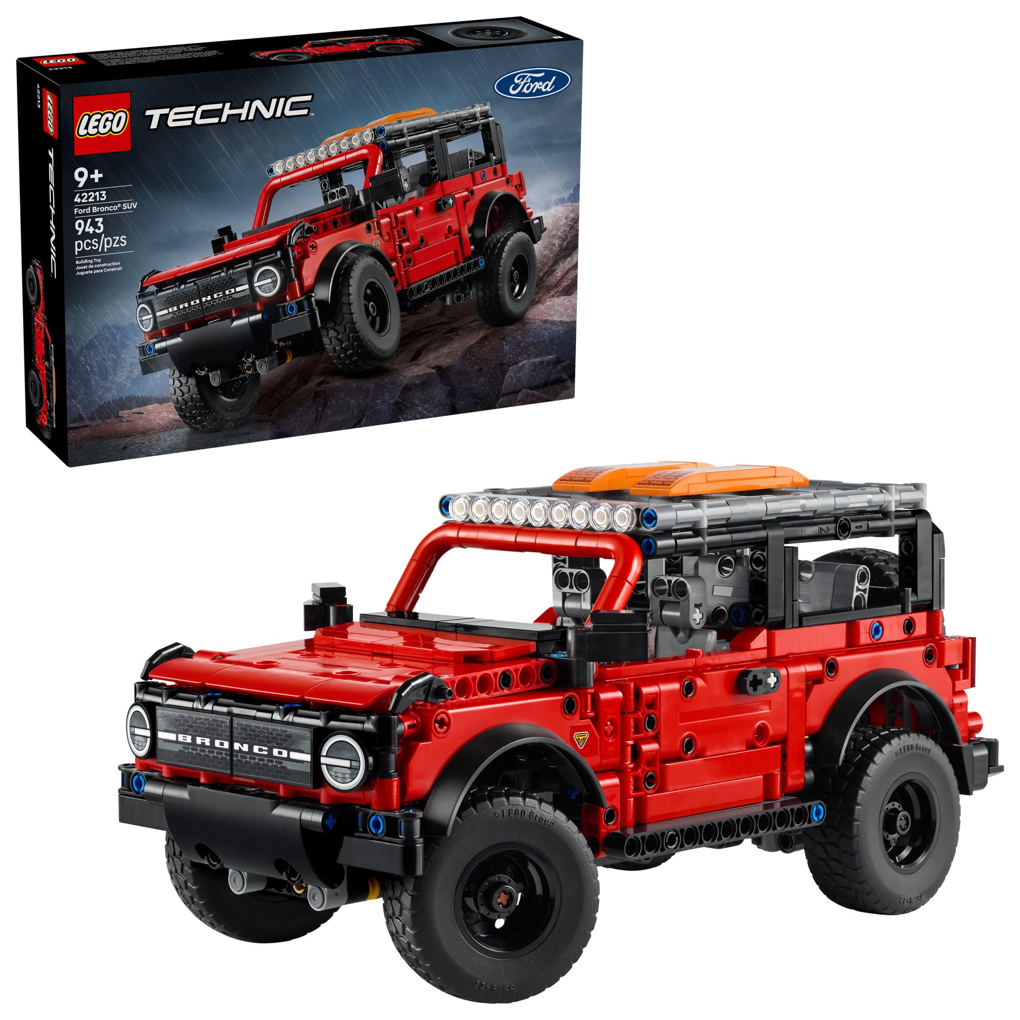 LEGO Technic Car Building Toy for Boys and Girls, Ages 10+, Model Kit, Birthday Gift, Authentic Trim & Details, 42213