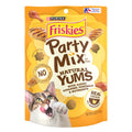 Purina Friskies Natural Cat Treats, Party Mix Natural Yums With Real Chicken & Vitamins, Minerals & Nutrients - (Pack of 6) 6 oz. Pouches