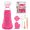 Gifts for 2-8 Year Old Girls Boys,Chef Costume Set Kids Apron for Girls Toddler Birthday Xmas Gifts for Kids Stocking Stuffer
