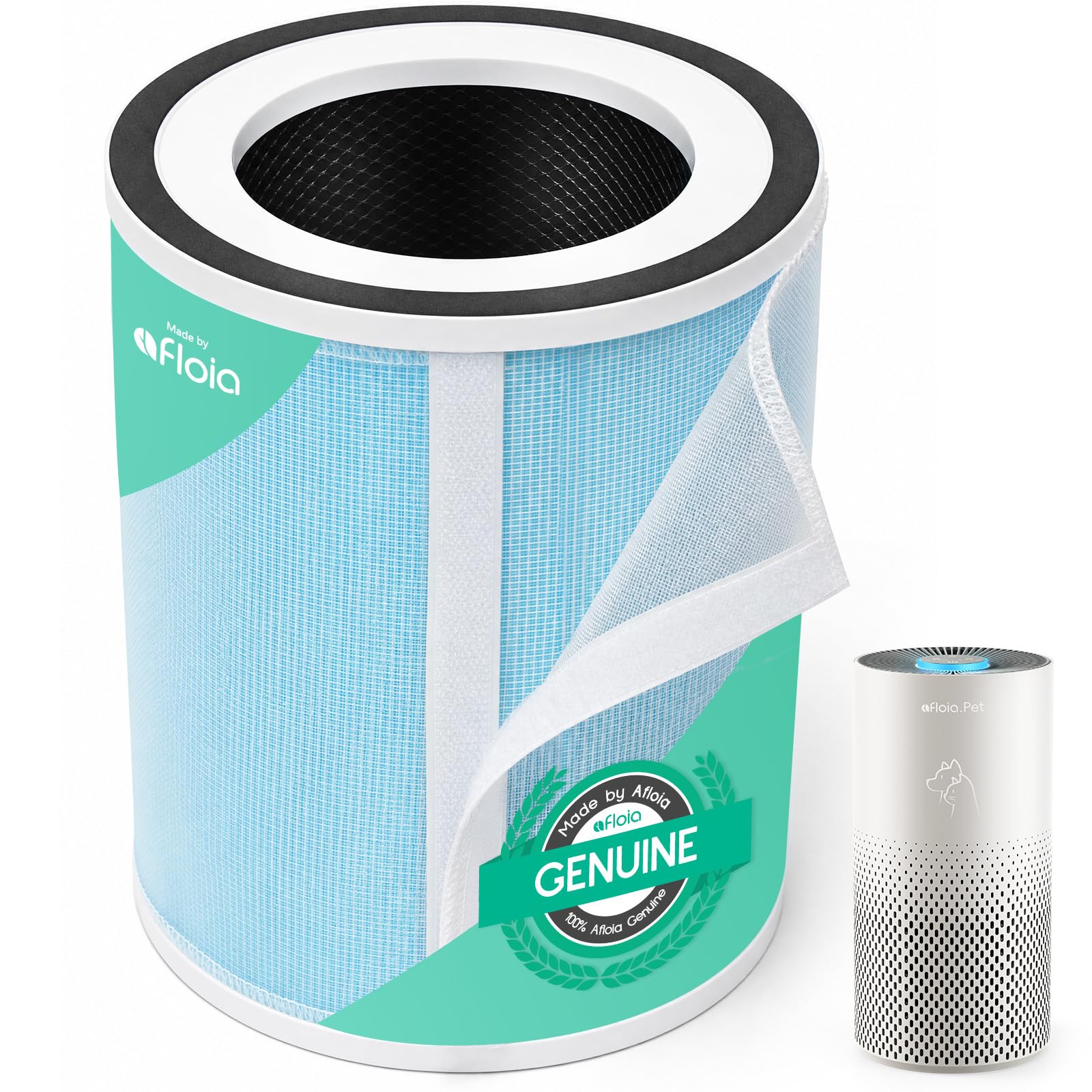 Afloia Original 5-Stage Filter with Double Activated Carbon, Compatible with KILO PET Air Purifier