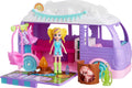 Polly Pocket Doll & Pet Playset, Travel Toy with Camping & Food Accessories, Glamping Camper Van (Amazon Exclusive)