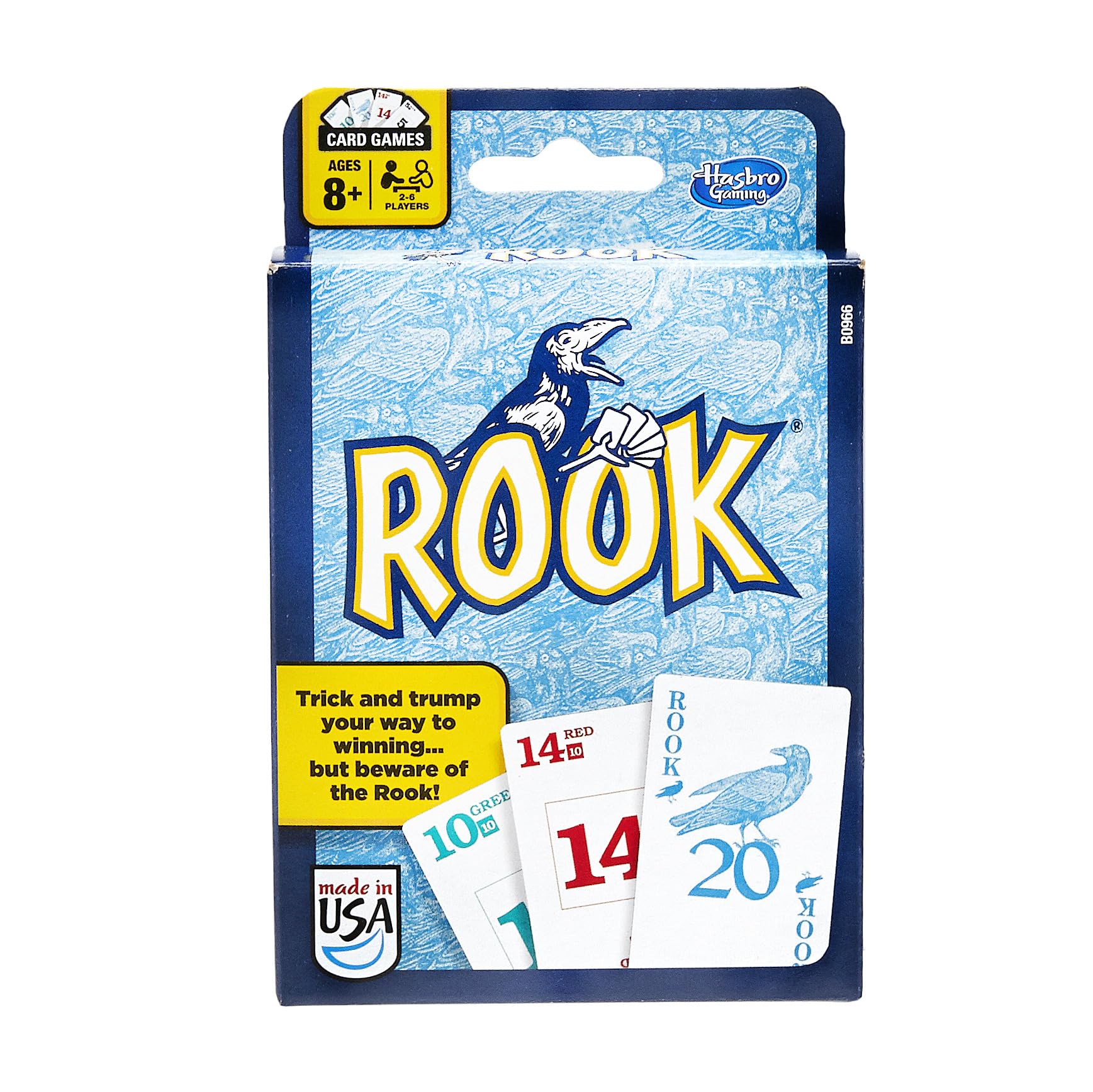 Hasbro Gaming Rook Card Game | Family Games for Kids, Teens, and Adults | 2 to 6 Players | Bidding and Trick-Taking Games | Fun Summer Activities | Vacation Travel Essentials | Ages 8+
