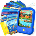 Qiaojoy Kids Learning Tablet Educational Learning Pad for Toddlers 2-5 to Learn Alphabets, Numbers, Foods, Time, Music, Talking Cards for Toddlers?Learning Educational Toy Kids Gifts