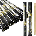 Soeos 50 Chopsticks Disposable Bulk - Natural Wooden Chopsticks & Bamboo Chopstick for Sushi, Takeout, Party - Smooth, Individually Wrapped Single-Use Chopstick (Approx.50 Pairs)