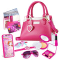 Shemira Play Purse for Little Girls, Princess Pretend Toys for Girls 3 4 5 6 7 8 Years Old, Christmas & Birthday Gift for Kids Age 3-5 4-6 6-8, Toddler Purse with Accessories, Kids Toy Purse,Pink