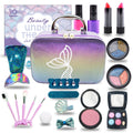 Kids Makeup Set for Girls - Non Toxic Washable Mermaid Makeup Kit, Little Mermaid Toys for Girl 5-7, 8-12?Princess Dress up Beauty Vanity Set?Ideal Party Gifts for Halloween Christmas and Birthday