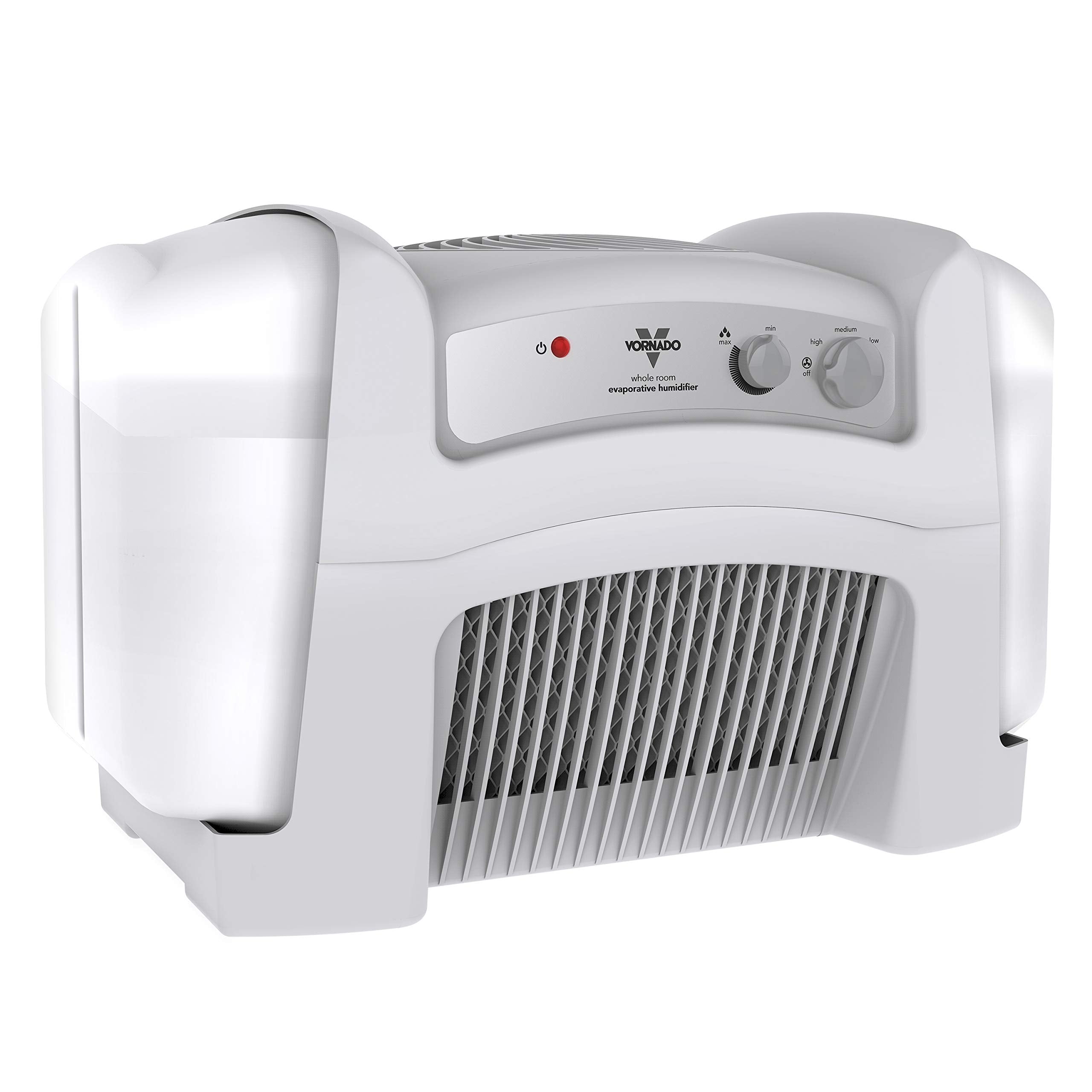 Vornado Evap40 Evaporative Humidifier with Adjustable Humidistat, 4-Gallon Capacity for Large Room Coverage up to 1,000 sq ft, 3 Speed Settings, Easy to Clean Dual Tank