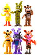 NA Toysvill FNAF Action Figures (Set of 6 pcs) | Inspired by Five Nights at Freddy’s Toys Figurines Set, Cake Toppers, Party Set, Collectible Toys for Kids, Height About 4 inches