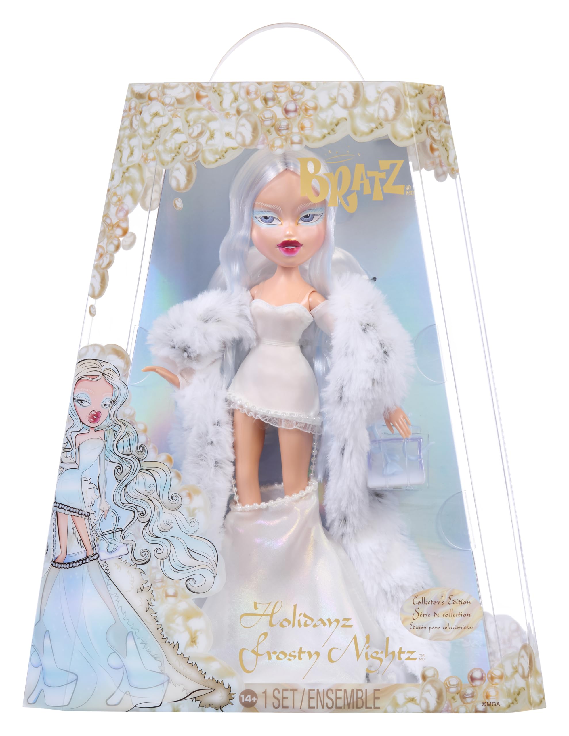 Bratz 2025 Holidayz Frosty Nightz Cloe Collector Doll with Premium Fashions and Accessories