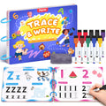 JoyCat Preschool Learning Activities 48 Reusable Pages, Handwriting Practice for Kids Toddlers, Tracing Letter Number Workbooks, Educational Autism Busy Book, Learning Gift Toys for 3 4 5 Year Olds