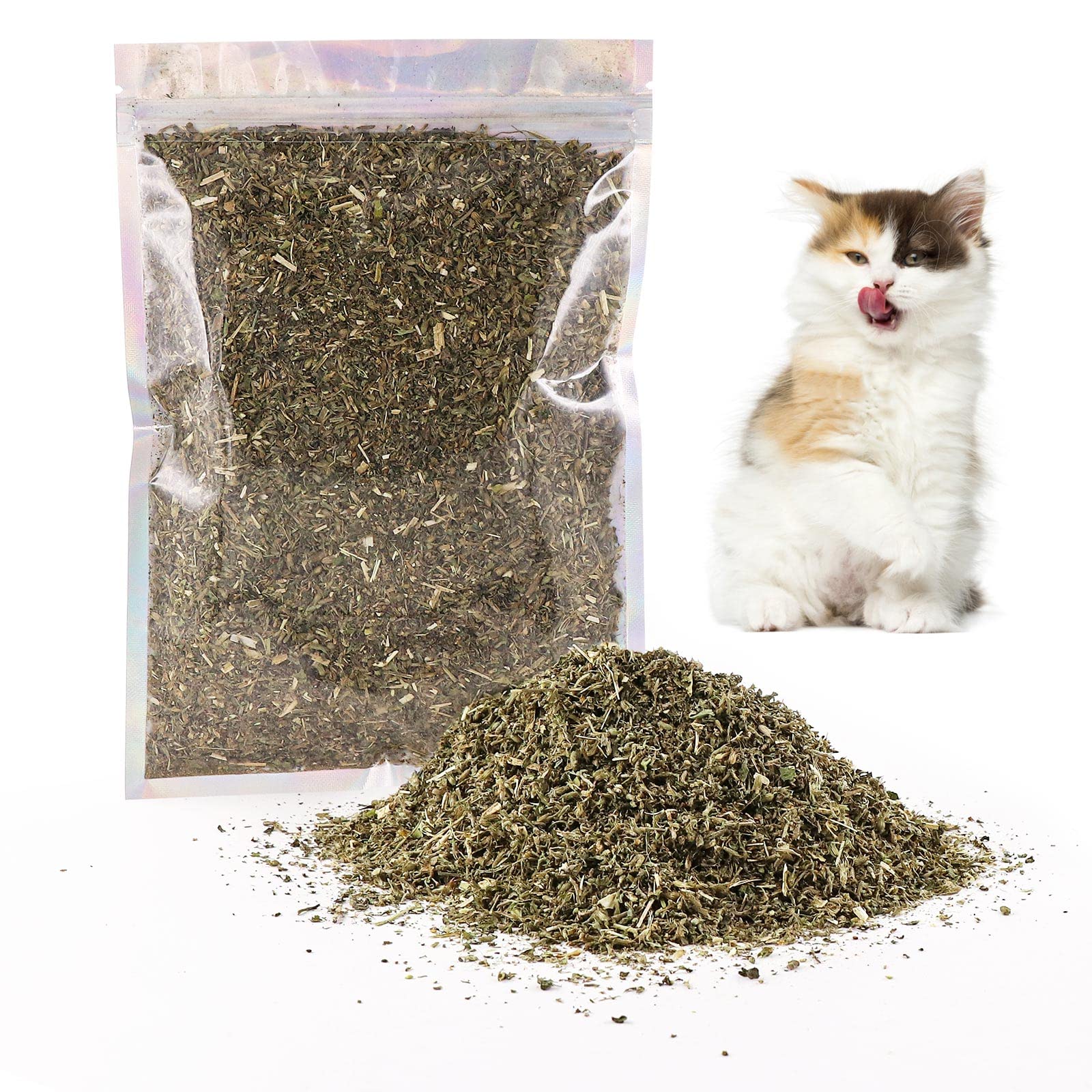 Dried Catnip, Natural Catmint, Used as a Snack or Filling Cat Toy, Delicately Dried and Sealed and Packaged for Easy Preservation