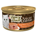Purina Fancy Feast Savory Centers Gourmet Wet Cat Food Pate With Chicken and Gravy Center, (Pack of 24) 3 oz Cans