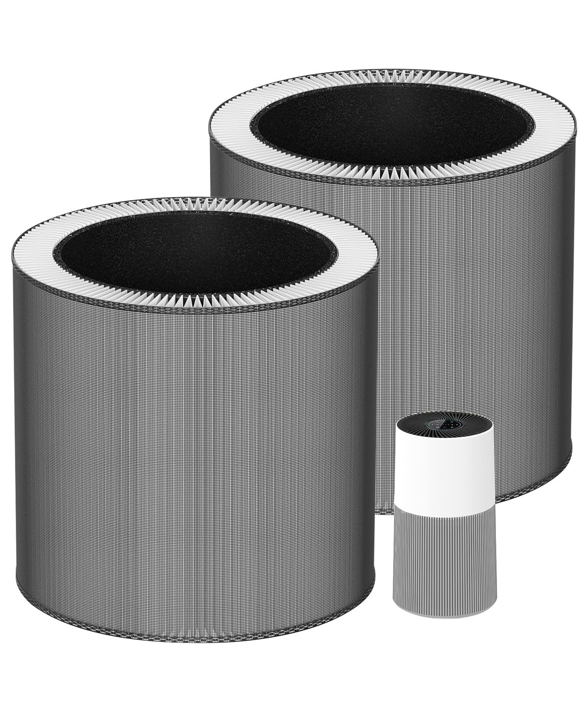 C610 Replacement Filter Z Compatible with Winix C610 Air Purifier, Part# 1712-0121-00, 3-in-1 Filter with Activated Carbon, 2 Pack