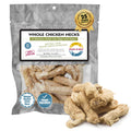 Fresh Is Best Freeze Dried Whole Chicken Necks for Dogs & Cats - Raw Crunchy Single Ingredient Dog Treats - High-Protein Dental Chews in Resealable Bag - Made in USA