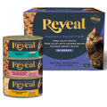 Reveal Natural Wet Canned Cat Food, Limited and Natural Ingredients, Grain Free, High Protein with No Artificial Additives, Fish and Chicken Variety in Gravy, (12 x 2.47 oz Cans)