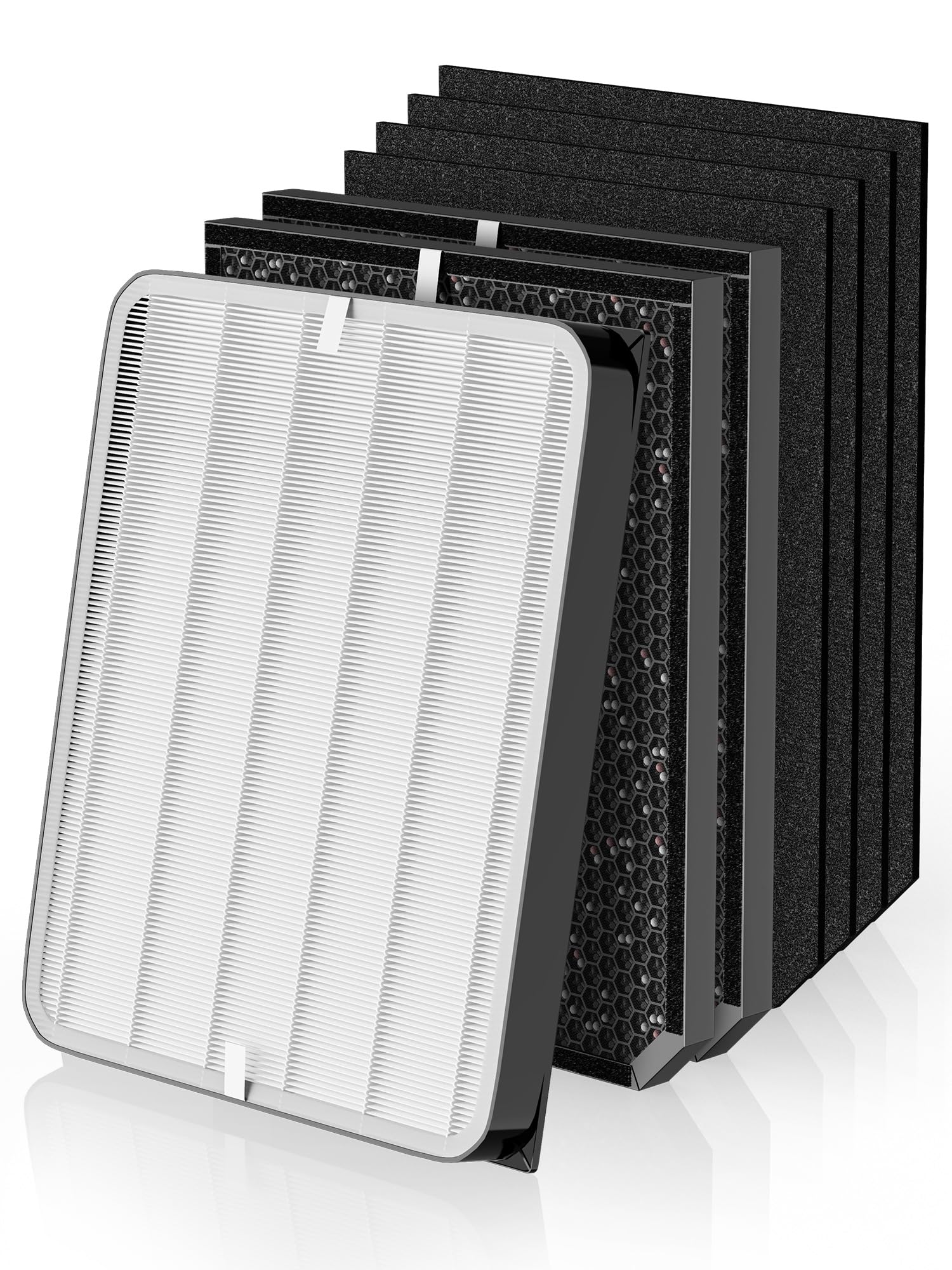 3500 Replacement Filters Compatible with Air Doctor 3000 Serie Air Purifier, fits Model 3000 3500 3500i, 1 Efficiency Filter + 2 VOCs Filter + 4 Pre-Filters, Compare to ADF3001 ADF3002 ADF3003