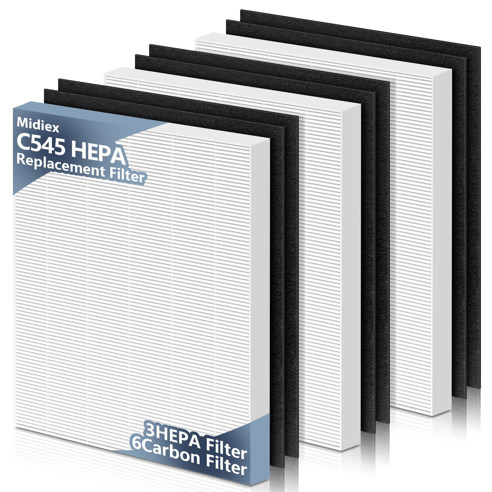 C545 HEPA Replacement Filter S for Winix C545 Air Purifier, Replace Replacement for Winix S Filter Part 1712-0096-00 and 2522-0058-00