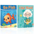 Card Games,Go Fish,Old Maid Card Game for Kids Toddler,2 Decks of Classic Fun Card Game for Game Nights and Family Gatherings,Great Gifts for Birthday Christmas Stocking Stuffers (Go Fish&Old Maid)